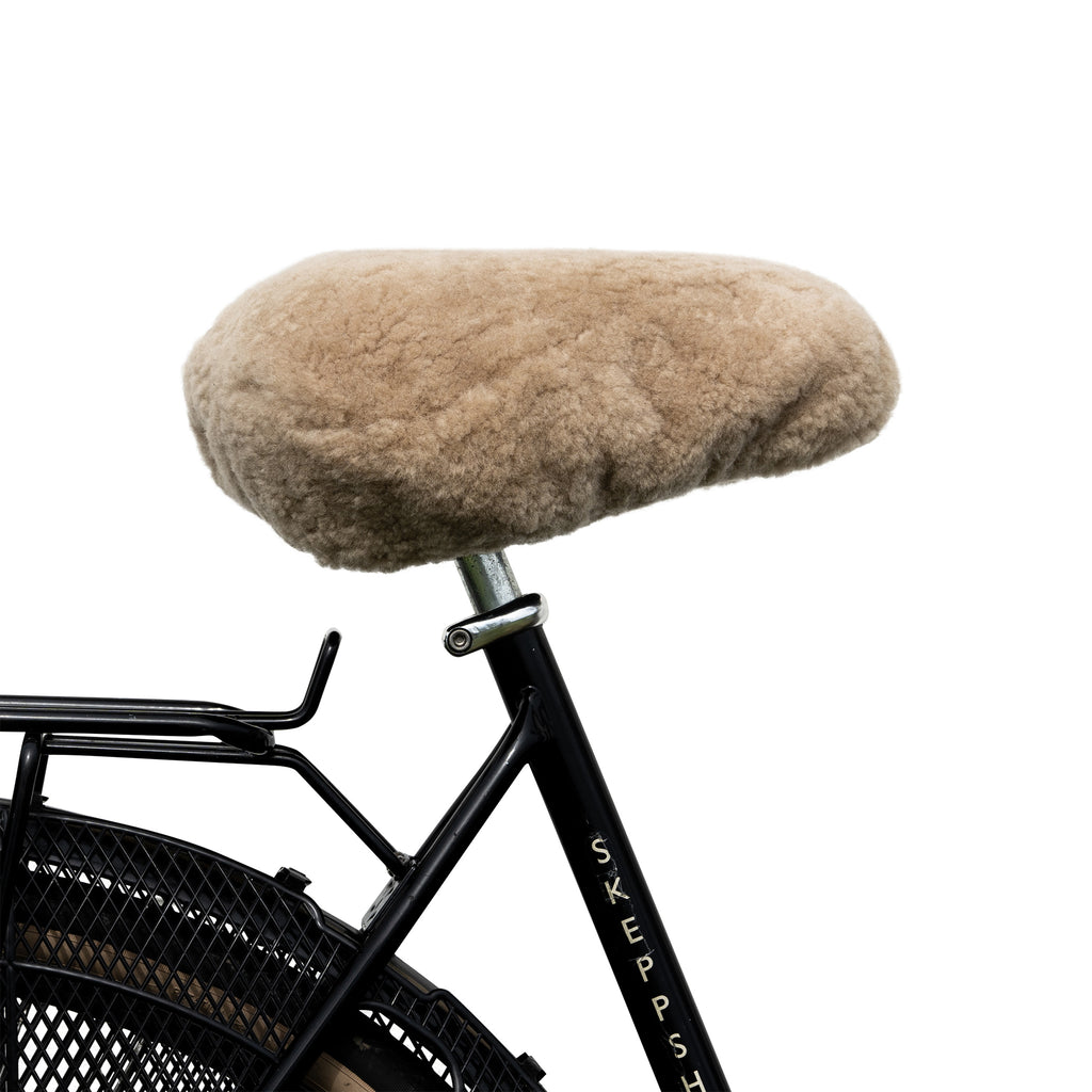 fahrradlenker bezug Velosattel aus Lammfell beige im Online Shop bestellen – FIBIM