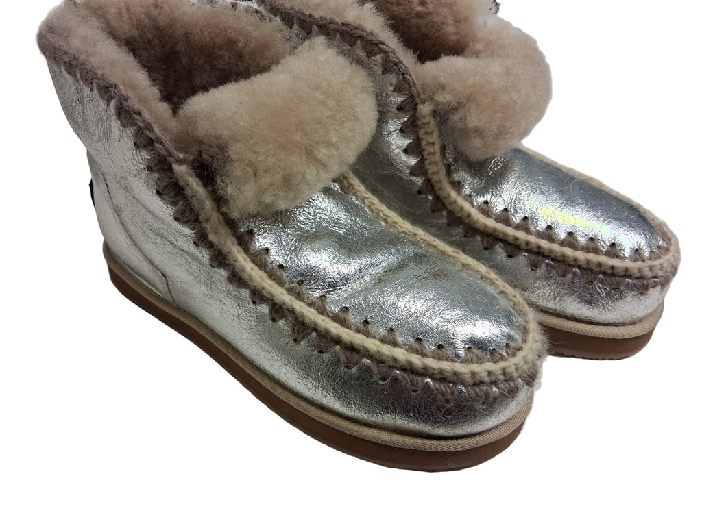 Lou Shepherd Winter Bottine mit Lammfell-Futter - Muster Paar