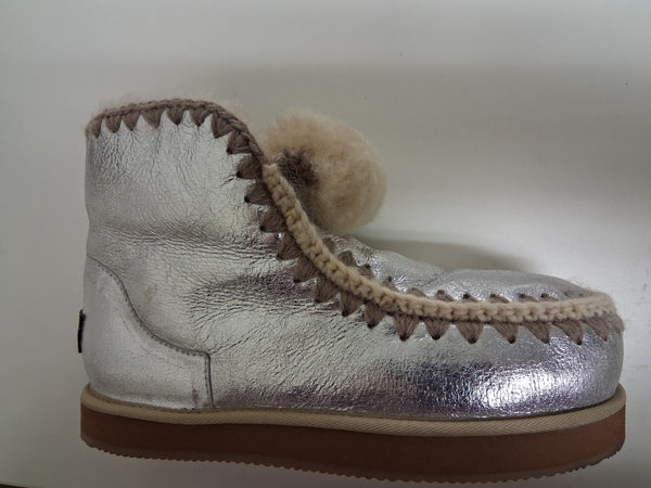 Lou Shepherd Winter Bottine mit Lammfell-Futter - Muster Paar