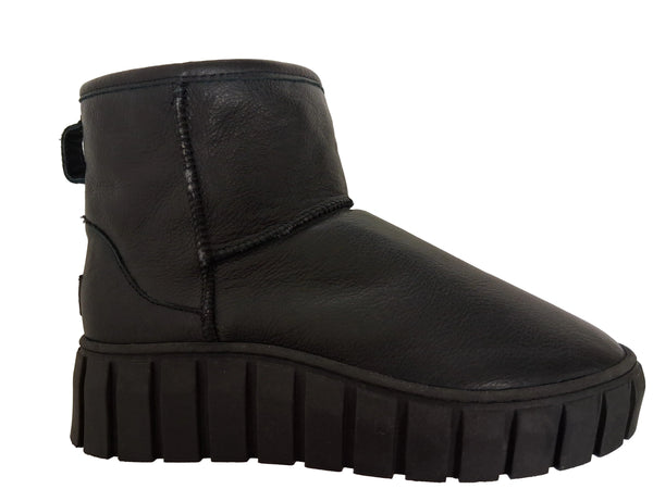 Alexa Shepherd Winter Bottine mit Lammfell-Futter - Muster Paar