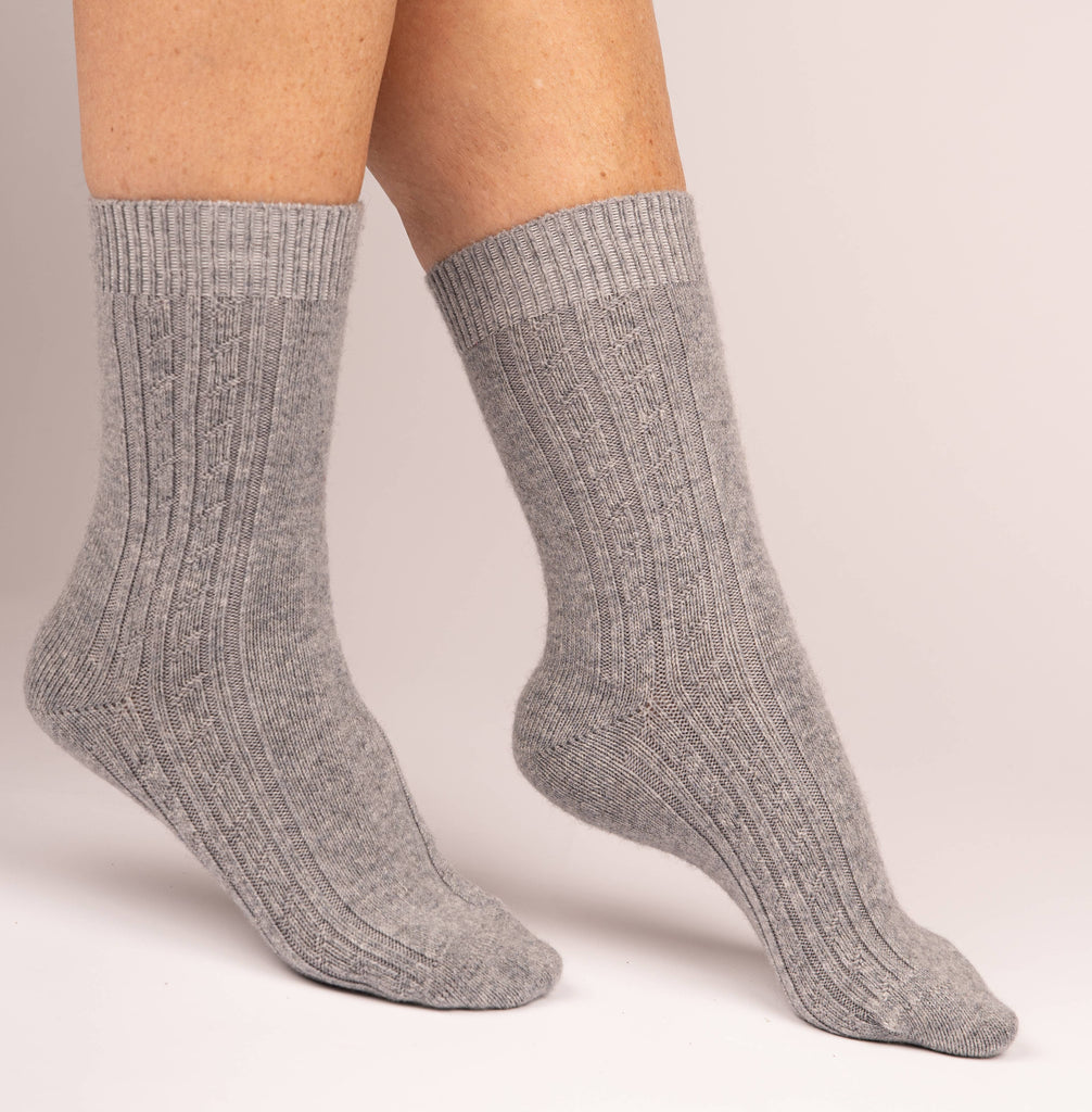 Kaschmir-Socken von Bel Cashmere aus 100 % Bio-Kaschmir