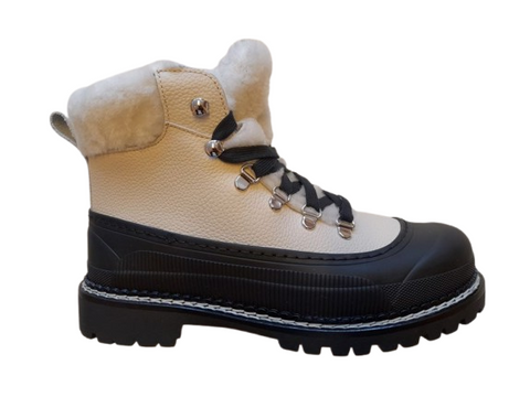 Zaffiro CORAMI Damen Lammfell Schnür-Bottine