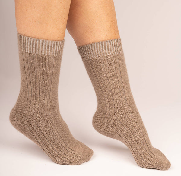 Kaschmir-Socken von Bel Cashmere aus 100 % Bio-Kaschmir