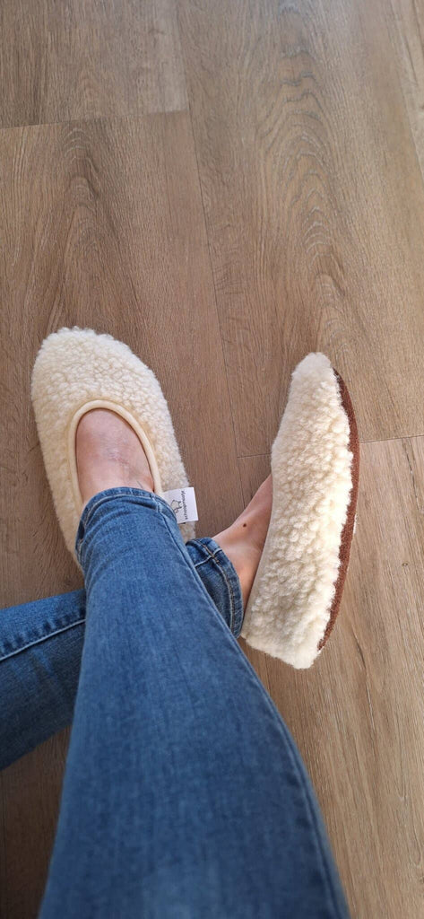 Ballerina-Slipper aus Merino-Schafwolle von Schaapmaatje (NL)