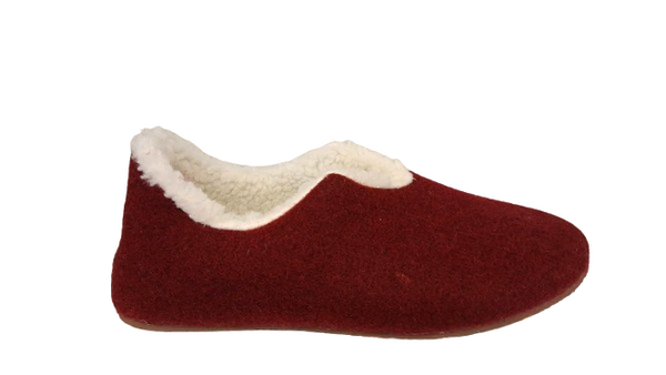 Carmen3 Schafwollfinken mit Gummisohle