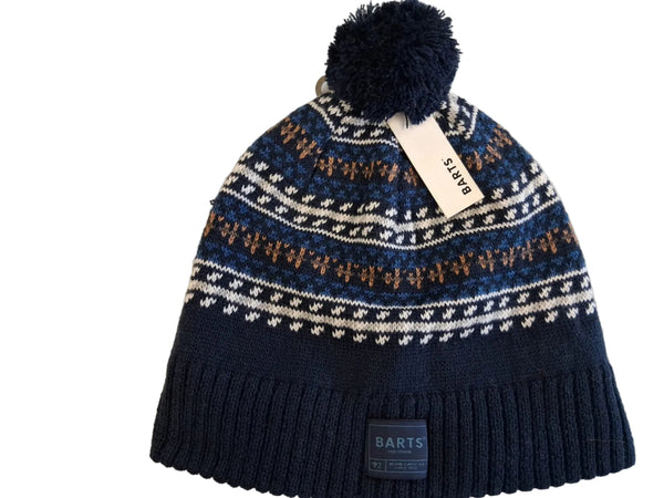 Einzel-Muster BARTS Winter-Mützen für Herren aus 50%-iger Merinowolle