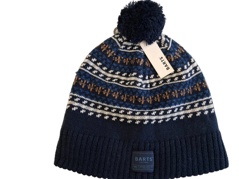 Einzel-Muster BARTS Winter-Mützen für Herren aus 50%-iger Merinowolle