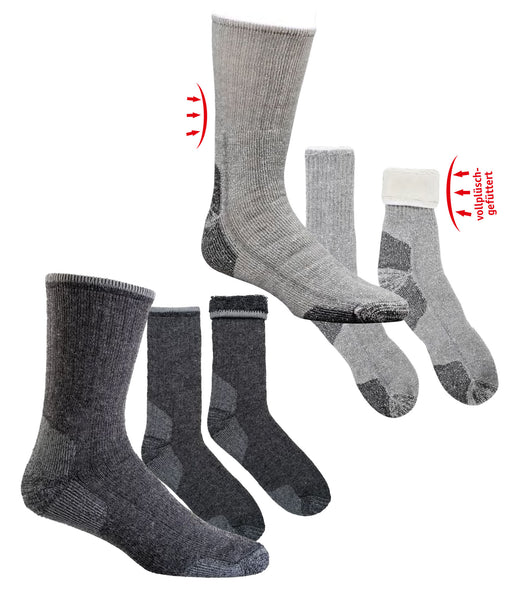 Robuste, wärmende CORDURA® Schafwoll- und Alpakawollsocken